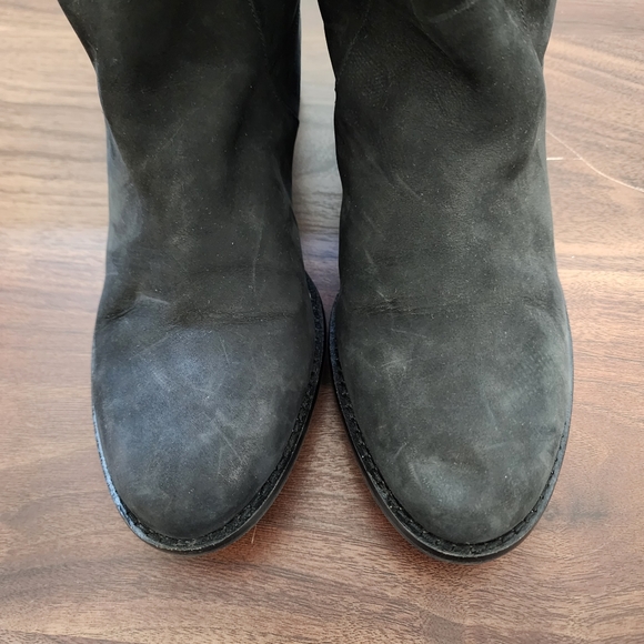Cole Haan Jessup Moto Black Suede Boots - Picture 2 of 11